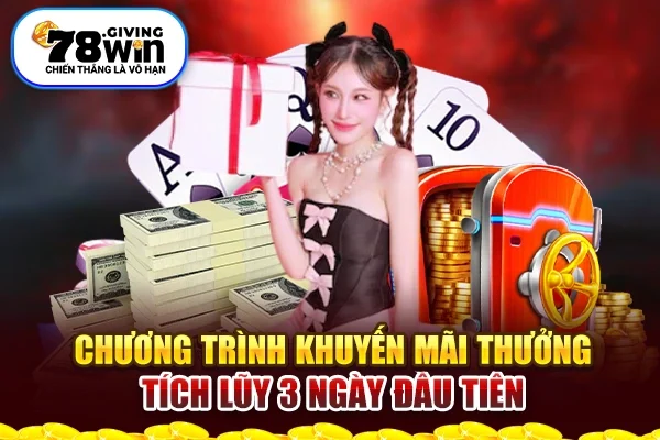 Chương trình khuyến mãi thưởng tích lũy 3 ngày đầu tiên Chương trình khuyến mãi thưởng tích lũy 3 ngày đầu tiên